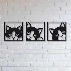 Tríptico Gatos Calados - Decasa