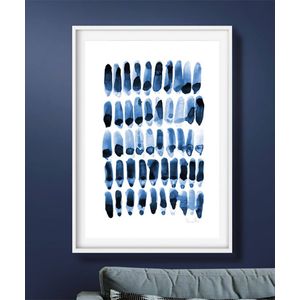 Cuadro Manchas Azules 60 x 40 x 9 mm - Decasa