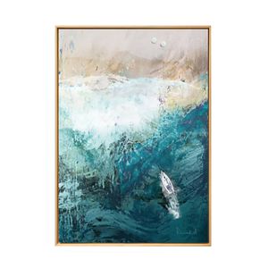 Cuadro Canvas Playa Drone 100 x 80 cm - Decasa