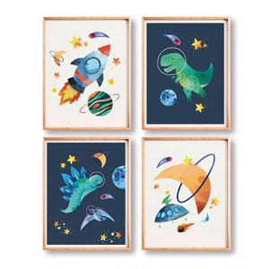 Set x 4 Cuadros Infantiles Fantasía - Decasa