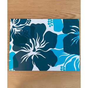 Set x 4 Individuales Impresos Rectangulares Flores Flotantes - Decasa