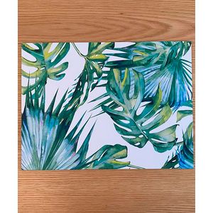 Set x 4 Individuales Impresos Rectangulares Palmeras - Decasa