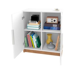 Mueble Auxiliar Cubic Low Blanco/Freijó - Colsein