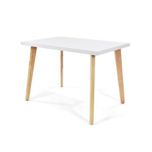 Mesa De Comedor Lugo Matiz 4 Puestos Blanco - Hogar Venecia