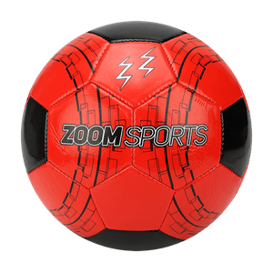 Balón de Fútbol Zoom No. 5 Negro- Rojo D4