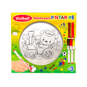 Pelota Para Pintar Viniball Oso Tren