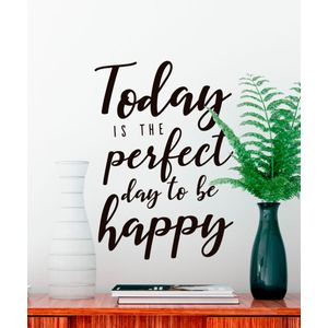 Vinilo De Texto Perfect Day To Be Happy S - Adazio