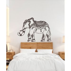 Vinilo Decorativo De Elefante Hindú M - Adazio