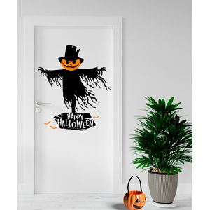 Vinilo Espantapájaros De Halloween - Adazio