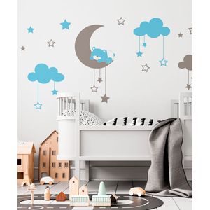 Vinilo Infantil Oso En La Luna M - Adazio