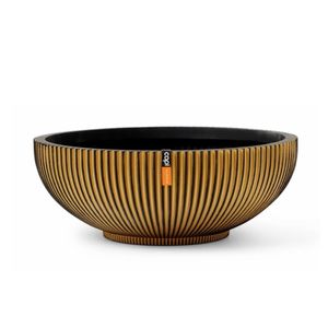 Matera Bowl Groove Gold 40 cm - Tumatera