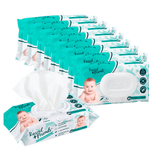 Set Pañitos Humedos R+F 720 Unds 9Pq X 80