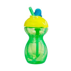 Vaso con Pitillo Retráctil - Verde