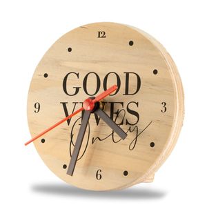 Reloj De Mesa Good Vibes Only 12 x 12 - Gama Digital