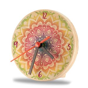 Reloj De Mesa Mandala Tornasol 12 x 12 cm - Gama Digital