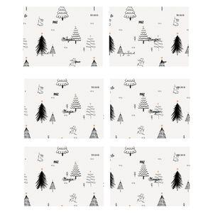Individuales para comedor de navidad paz y amor - Gama Digital