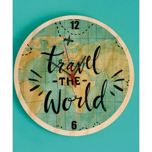 Reloj De Pared Travel The World - Gama Digital