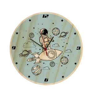 Reloj De Pared Astronauta Azul - Gama Digital