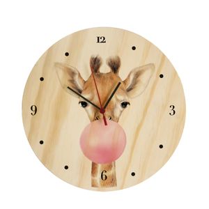 Reloj De Pared Jirafa Chicle - Gama Digital