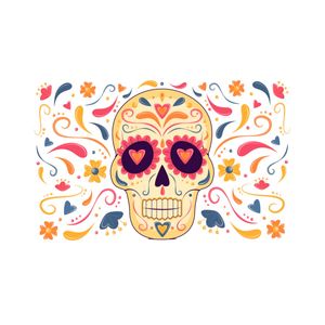 Vinilo Catrina Multicolor - Gama Digital