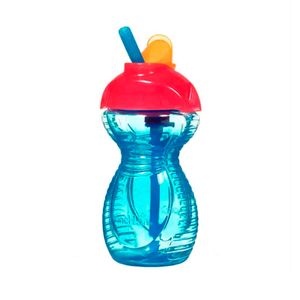 Vaso con Pitillo Retráctil - Azul