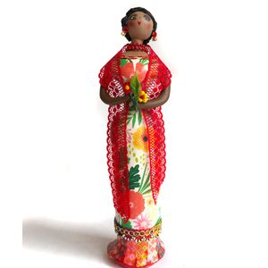 Figura Decorativa Señora Flor - Egg-Productos De Paz