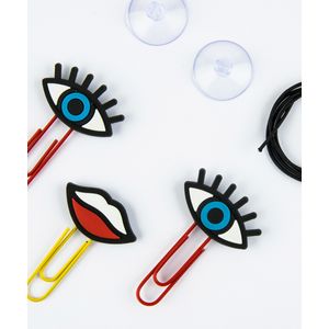 Clips con formas de Guiños - Mustard