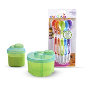 Kit Cucharas Y Dispensador Leche Verde