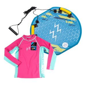 Set Tabla Y Camiseta  Natacion Rosa  Talla 6