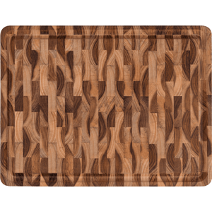 Tabla de Asado rectangular Tramontina en madera de teca invertida con acabado en aceite, 45x34 cm.