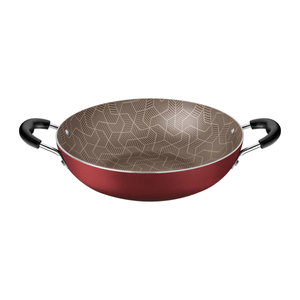 Wok Tramontina en Aluminio con Revestimiento Interno y Externo en Antiadherente Starflon Max Rojo 24 cm 2,2 L