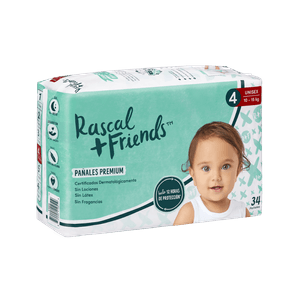 Pañales Rascal + Friends T4 X 34 Unds