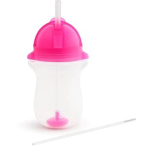 Vaso Entrenador Munchkin Pitillo y Pesa Rosado