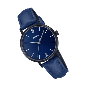 Reloj Casio Ltp-vt02bl-2audf Mujer Cuero Original