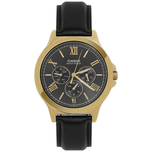Reloj Casio Para Hombre Cuero Original Mtp-v300gl-1audf