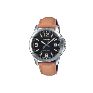 Reloj Casio Para Hombre Cuero Original Mtp-v004l-1b2udf