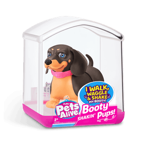 Cachorro Mascota Salchicha con Mecanismo S1 Mini - Negro - Pets Alive