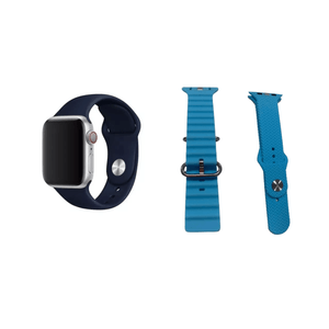 Reloj Mobula X8 Ultra Plus Smart Watch + 3 Pulsos Azul