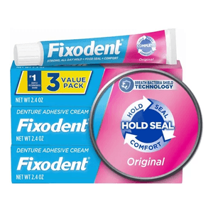Fixodent Crema Adhesiva Original x3