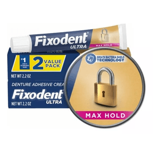 Fixodent Crema Adhesiva Ultra Max Hold x2