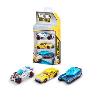 Set Carro Juguete X 3 Metal Machines Raider