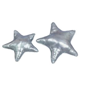 Cojin Decorativo Navidad Estrella x2 Plateadas-BANZAY