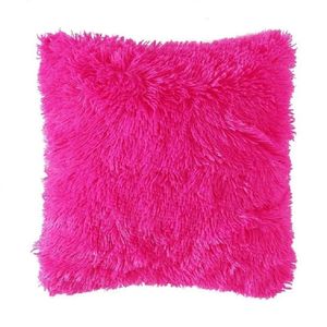 Cojin Decorativo Peludo 40x40 Fucsia-BANZAY