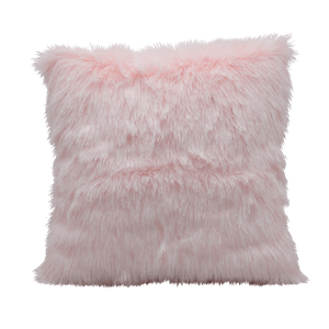 Cojín Peluche Decorativo Rosa Pálido-BANZAY