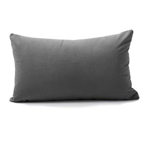 Cojin Almohada Tela 70x50 Gris oscuro-BANZAY