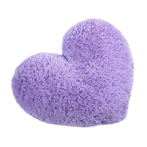 Cojín Decorativo Peludo Corazón Lila-BANZAY