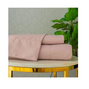Juego de Sabanas Amare Home Coleccion Pastello Amaranto Extra Suaves - DOBLE