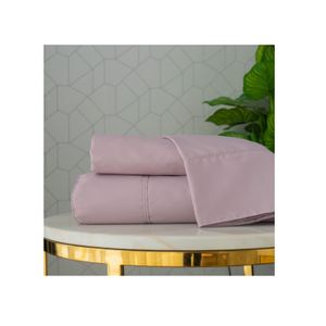 Juego de Sabanas Amare Home Coleccion Pastello Malva Extra Suaves - QUEEN