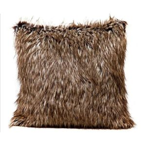 Funda Para Cojin Peluche Largo Taupe-BANZAY