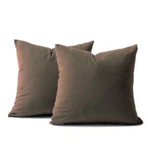 Funda X2 Cojines Decorativos Cuadrados en Tela - BANZAY